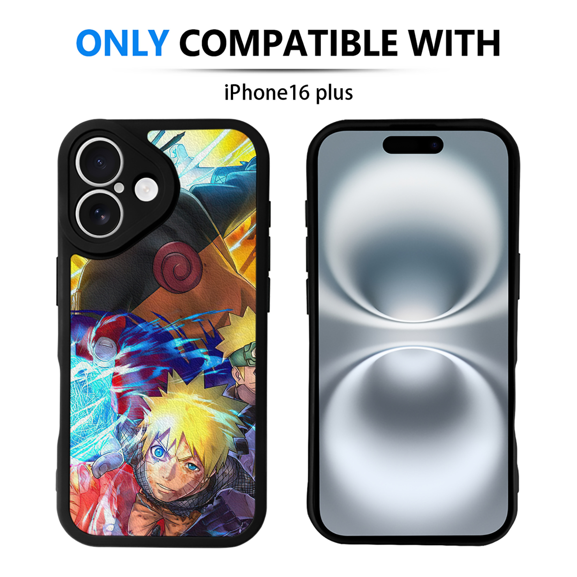 （画像用） NARUTO -ナルト- NARUTO -ナルト- 疾風伝 【iPhone 16シリーズ対応】シリコンスマホケース（レザー調） 材質：シリコン